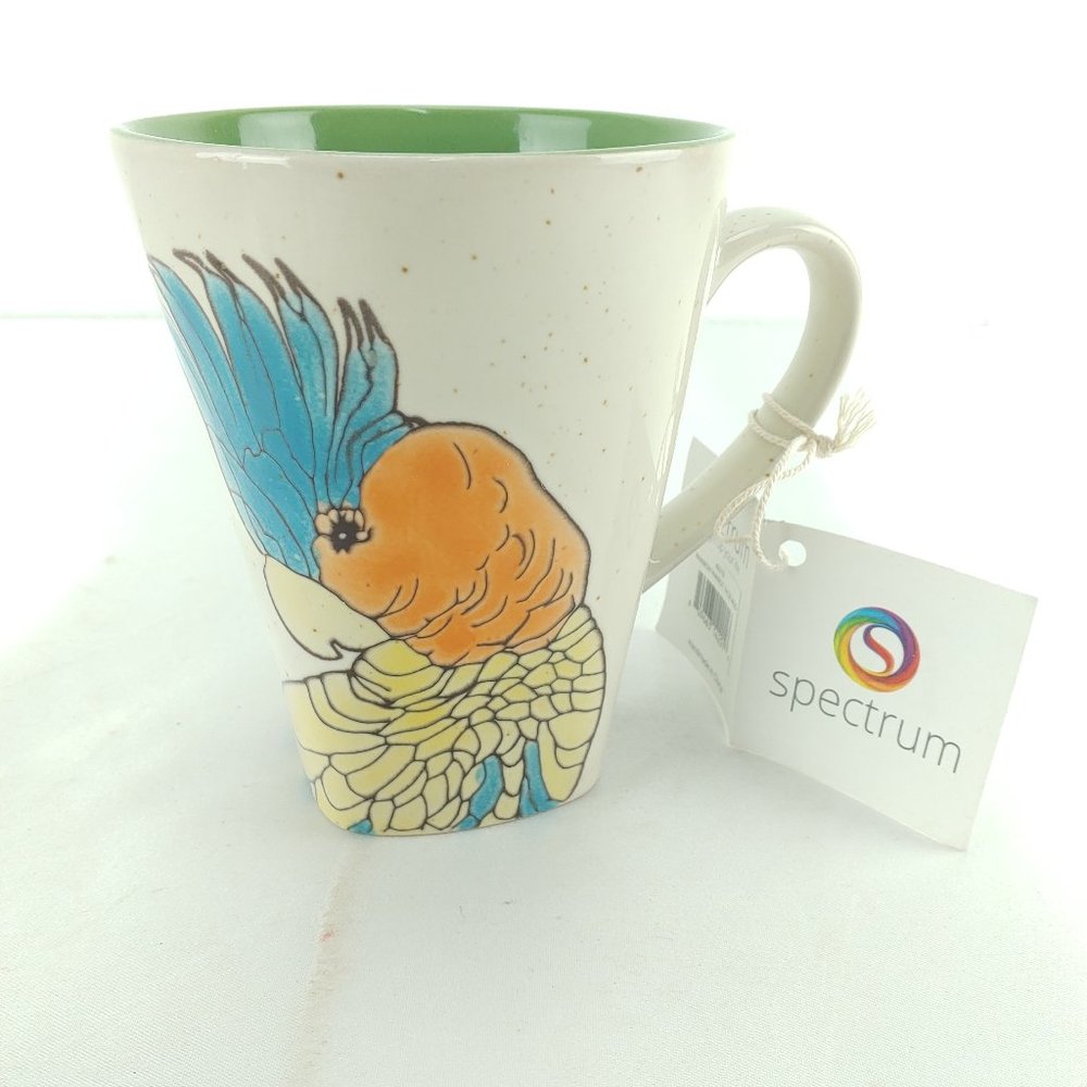 2015 Spectrum Rainbow Parrot Coffee Mug Cup Tea